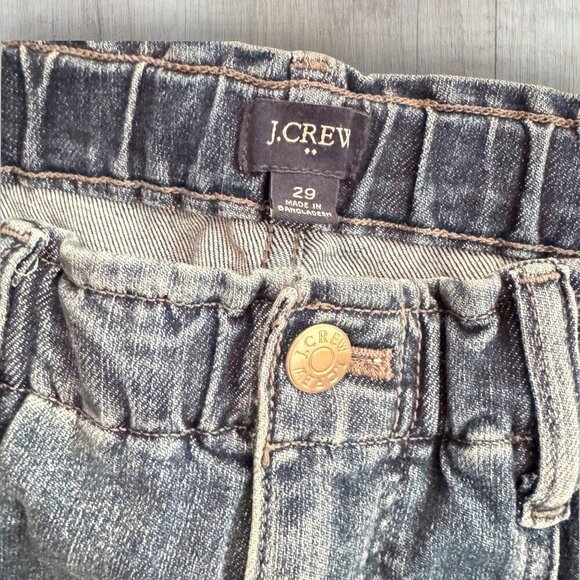 J.Crew Denim Barrel Pants Tapered Leg Medium Wash Blue Size 8 / 29 - Picture 3 of 9